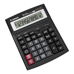 Canon kalkulator WS-1210T, 0694B001, czarna, 12 miejsc,  pamięci sumy całkowitej, Tax, klawisze It-Touch