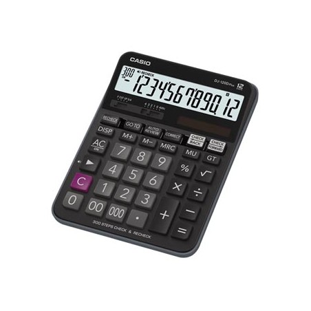 Casio Kalkulator DJ 120 D PLUS, czarna, biurkowy, 12 miejsc