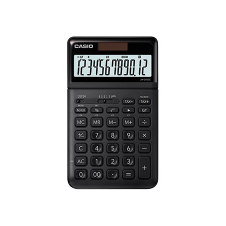 Casio Kalkulator JW 200 SC BK, czarna, biurkowy, 12 miejsc