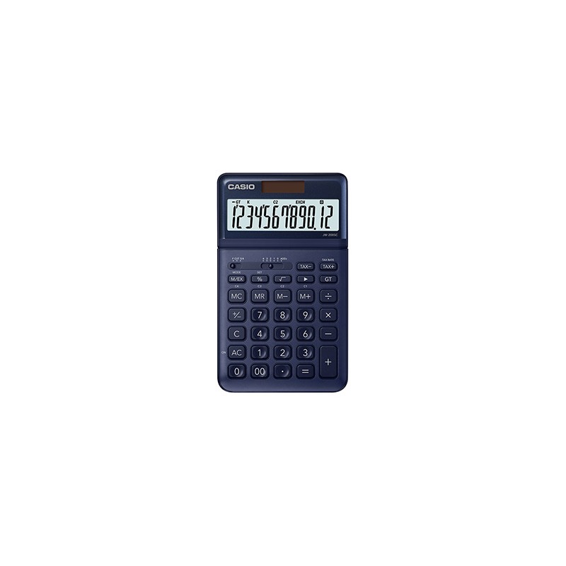 Casio Kalkulator JW 200 SC NY, niebieska, biurkowy, 12 miejsc