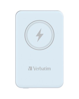 Verbatim Charge 'n' Go Litowo-polimerowy (LiPo) 5000 mAh Bezprzewodowe ładowanie Niebieski