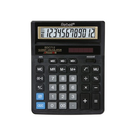 Rebell Kalkulator RE-BDC712GL BX, złota, biurkowy, 12 miejsc