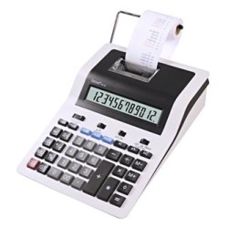Rebell Kalkulator RE-PDC30 WB, biało-czarny, biurkowy z drukarą, 12 miejsc