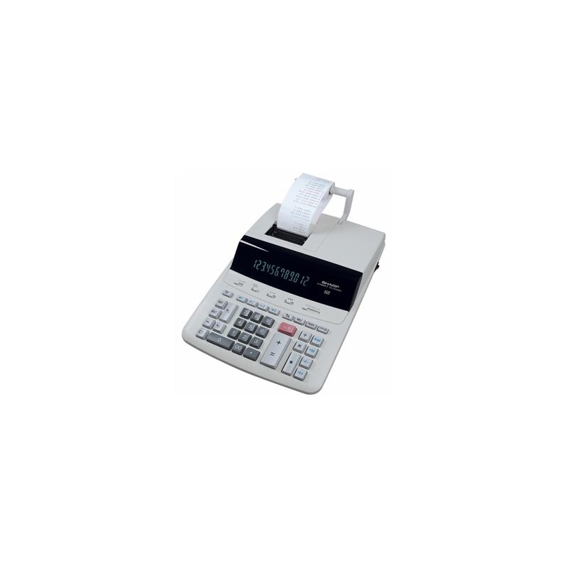 Sharp Kalkulator SH-CS2635LW, biała, biurkowy z drukarą, 12 miejsc