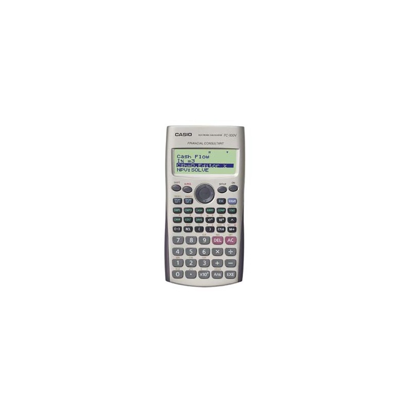 Kalkulator Casio, FC 100 V, biała, finansowy z 4-rzędowym wyświetlaczem