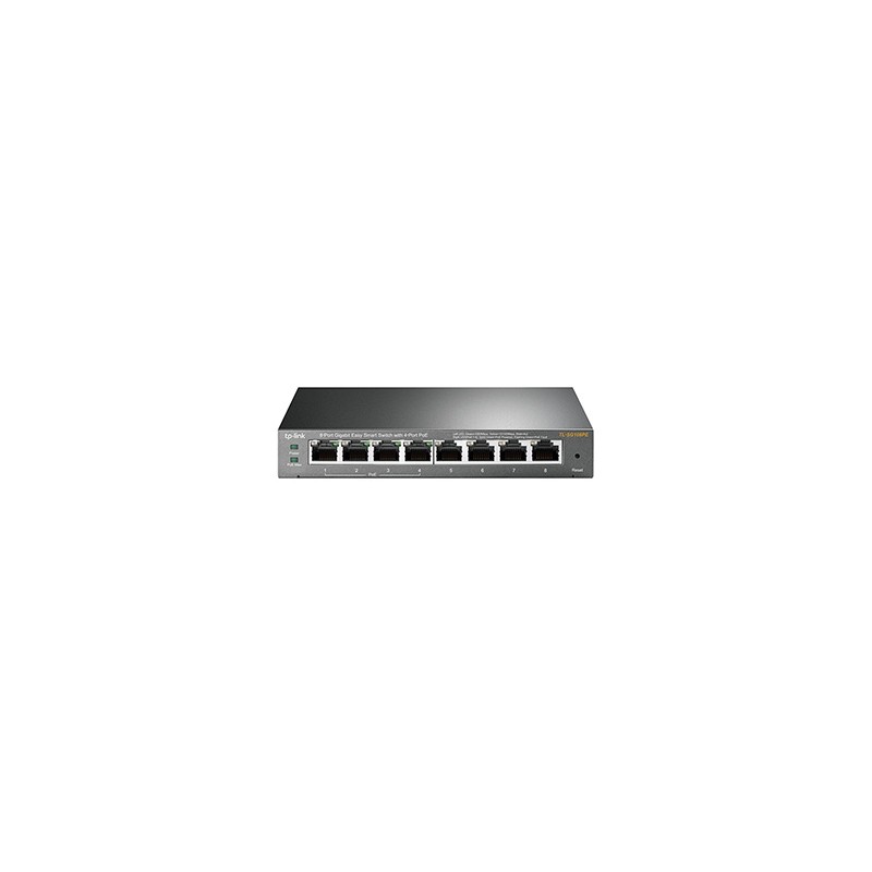 TP-LINK switch TL-SG108PE PoE, 1000Mbps, 4x aktywne PoE, Easy smart, Auto MDI/MDI-X