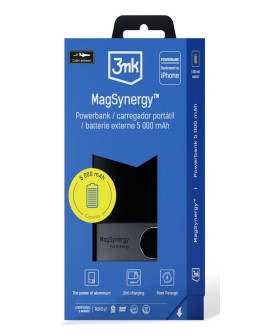 3MK MagSynergy Litowo-polimerowy (LiPo) 5000 mAh Bezprzewodowe ładowanie Czarny