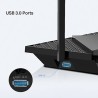 TP-LINK router Archer AX72 Pro 2.4GHz i 5GHz, access point, IPv6, 4800Mbps, zewnętrzna Antena 802.11ax, Wifi 6, do 100 urządzeń,