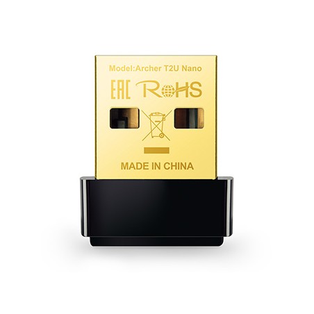 TP-LINK USB klient Archer T2U Nano 2.4GHz i 5GHz, 600Mbps, zintegrowana Antena 802.11ac, dual-band, nano design