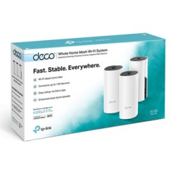 TP-LINK Wifi Mesh kit Deco M4(3-pack) 2.4GHz i 5GHz, access point, IPv6, 1200Mbps, wbudowana Antena 802.11ac, 3-Pack, ISP
