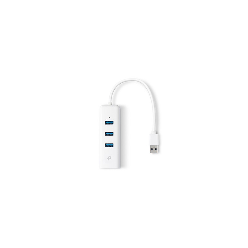TP-LINK Gigabitowa karta sieciowa + HUB UE330 1000Mbps, 3x USB 3.0 HUB, Plug and Play