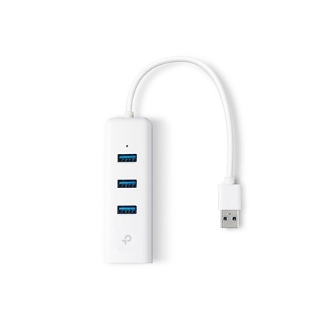 TP-LINK Gigabitowa karta sieciowa + HUB UE330 1000Mbps, 3x USB 3.0 HUB, Plug and Play