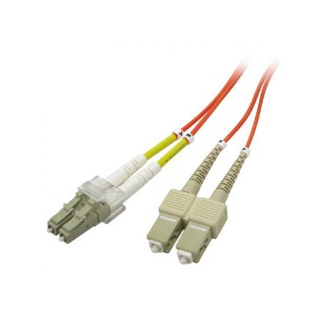 Optyczny Patch Cord Multi mod (62,5/125), 2xLC - 2xLC, 1m, economy, EOL
