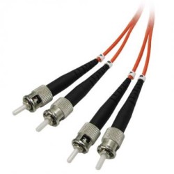 Optyczny Patch Cord Multi mod (62,5/125), 2xST - 2xST, 1m, economy, EOL