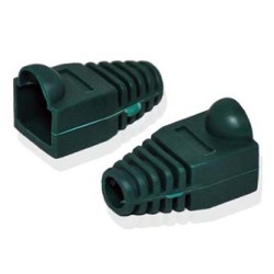 Pokrywa ochronna RJ45, zielona, 100-pack, z osłoną zatrzasku, cena za 1 szt, EOL