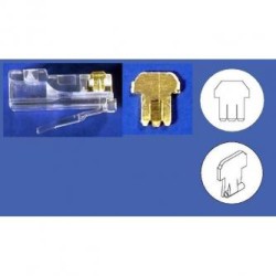 Konektor RJ45 Cat5e, drut, cena za 1 szt, 100-pack, EOL