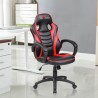 Dziecięcy gamingowy fotel Red Fighter C6, czarno-czerwona