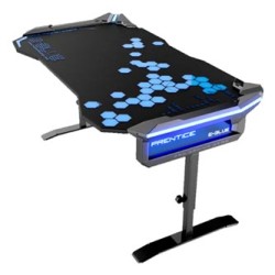E-blue Biurko dla gracza EGT004BK, 135x78,5cm, 72-91,2cm, podświetlenie RGB, regulacja wysokości, z podkładką pod mysz, EOL