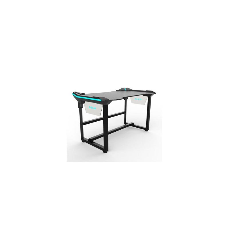 E-blue Biurko dla gracza EGT536BK, 136,5 x 80,3cm, 81 cm, podświetlenie, do okelejenie blatu biurka
