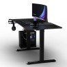 ULTRADESK Biurko dla gracza LEVEL V2, 140x68cm, 72-117cm, elektycznie regulowany