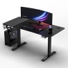 ULTRADESK Biurko dla gracza LEVEL V2 RED, 140x68cm, 72-117cm, elektycznie regulowany