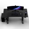 ULTRADESK Biurko dla gracza LEVEL V2, 140x68cm, 72-117cm, elektycznie regulowany, bez podkładki