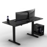 ULTRADESK Biurko dla gracza LEVEL V2, 140x68cm, 72-117cm, elektycznie regulowany, bez podkładki