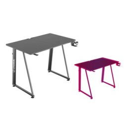 ULTRADESK Biurko dla gracza ENTER V2, 100x60 cm, 75cm, z uchwytem na słuchawki, kompaktowy rozmiar