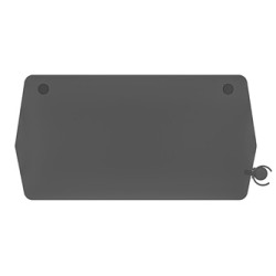 ULTRADESK Biurko dla gracza BOOSTER, 136x70,5 cm, 75 cm, podświetlenie RGB, uchwyt na słuchawki i napój