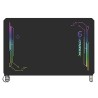 ULTRADESK Biurko dla gracza FREEZE V2, 109x69 cm, 75 cm, powierzchnia ze szkła hartowanego ULTRA-GLASS
