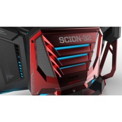 E-blue Tower Monitor, Scion 32, 32", FullHD (1920x1080), 144Hz, czerwony