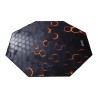 Dla gracza, mata pod fotel, Marvo, GM03, 1100 x 1100 x 2 mm, czarna, antypoślizgowa