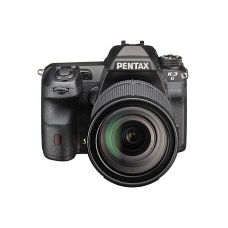 Lustrzanka K-3II, obiektyw DA 16-85 WR, Pentax, 24Mpx, CMOS, 3,2", 16215, czarny, bardzo odporna