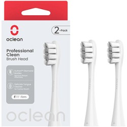 Oclean wymienne końcówki szczoteczek Professional Clean Medium 2 szt P1C10 W02, szary