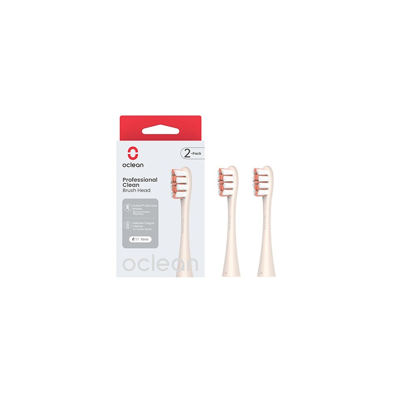 Oclean wymienne końcówki szczoteczek Professional Clean Medium 2 szt P1C8, złote