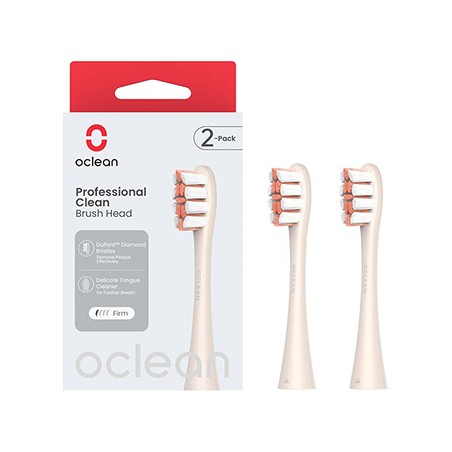Oclean wymienne końcówki szczoteczek Professional Clean Medium 2 szt P1C8, złote
