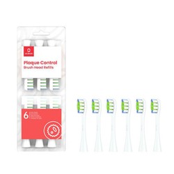 Oclean wymienne końcówki szczoteczek Plaque Control Medium 6 szt P1C1 W06, białe