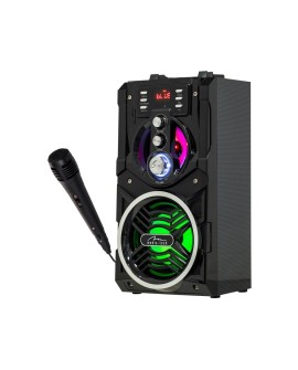 MEDIA-TECH PARTYBOX BT-KOMPAKTOWY GŁOSNIK BLUETOOTH STEREO Z WBUDOWANYM GŁOSNIKIEM BASOWYM, FUNKCJA KARAOKE MT3150