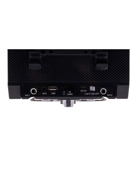 MEDIA-TECH PARTYBOX BT-KOMPAKTOWY GŁOSNIK BLUETOOTH STEREO Z WBUDOWANYM GŁOSNIKIEM BASOWYM, FUNKCJA KARAOKE MT3150
