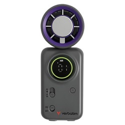 Verbatim Ręczny wentylator, Cool ,n, Go Ice Touch Mini, szary / fioletowy