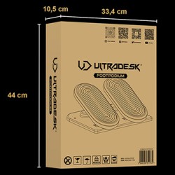 ULTRADESK FOOTPODIUM Podstawa podnóżek ergonomiczny, czarny