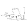 Powerton ERGO FLEX Podstawa podnóżek ergonomiczny, czarny