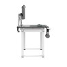 ULTRADESK UPLIFT Biurko 160X75 cm, 72-118 cm, biało-czarny