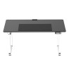 ULTRADESK UPLIFT Biurko 160X75 cm, 72-118 cm, biało-czarny