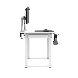 ULTRADESK UPLIFT Biurko 160x75 cm, 72-118 cm, biało-biały