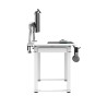 ULTRADESK UPLIFT Biurko 160x75 cm, 72-118 cm, biało-biały