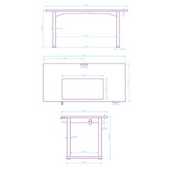ULTRADESK UPLIFT Biurko 160x75 cm, 72-118 cm, biało-biały