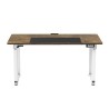 ULTRADESK UPLIFT Biurko 160x75 cm, 72-118 cm, biało-brązowy