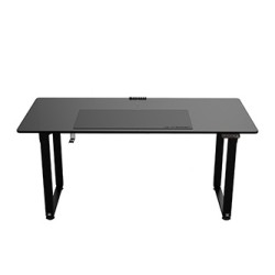 ULTRADESK UPLIFT Biurko 160X75 cm, 72-118 cm, czarno-czarny