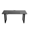 ULTRADESK UPLIFT Biurko 160X75 cm, 72-118 cm, czarno-czarny